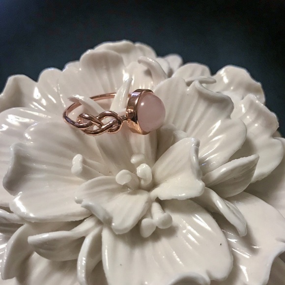 Pink Stone Knot Ring 6, 8 - Picture 4 of 5